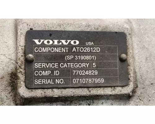 VOLVO ATO2612D TransmissionTransaxle Assembly