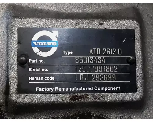 VOLVO ATO2612D TransmissionTransaxle Assembly