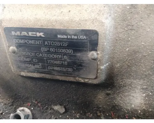 VOLVO ATO2612F TRANSMISSION ASSEMBLY