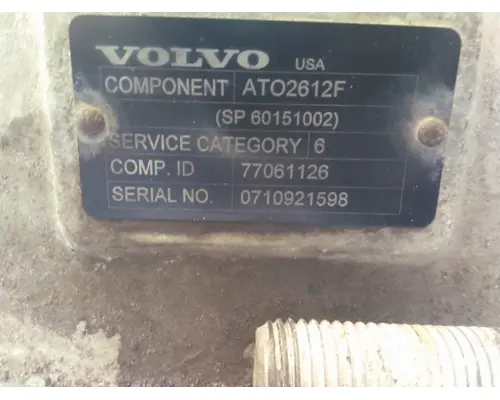 VOLVO ATO2612F TRANSMISSION ASSEMBLY
