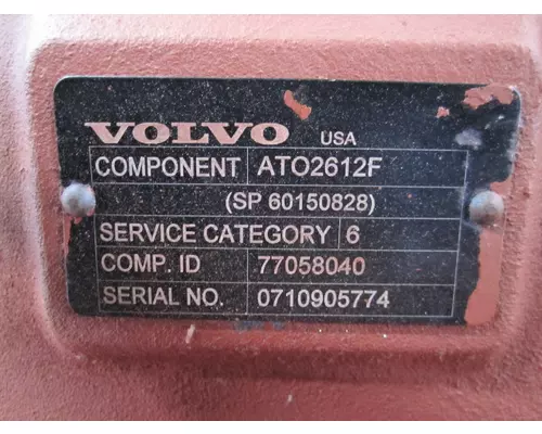 VOLVO ATO2612F TRANSMISSION ASSEMBLY