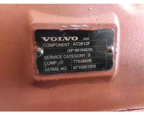 VOLVO ATO2612F TRANSMISSION ASSEMBLY