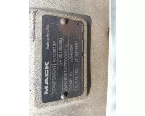 VOLVO ATO2612F TRANSMISSION ASSEMBLY