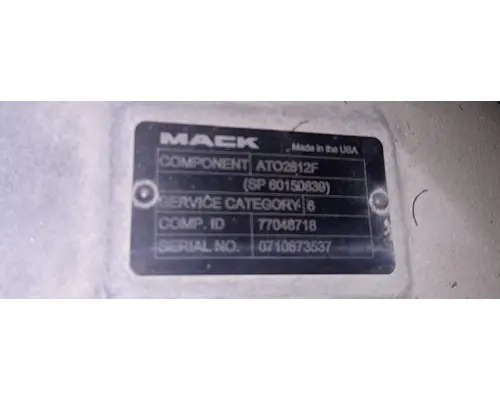 VOLVO ATO2612F TRANSMISSION ASSEMBLY