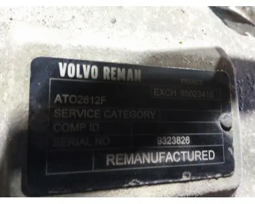 VOLVO ATO2612F TRANSMISSION ASSEMBLY