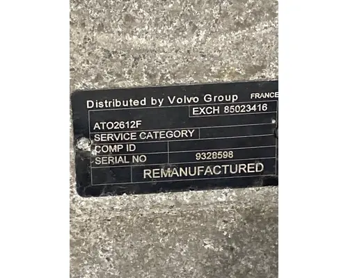 VOLVO ATO2612F Transmission Assembly