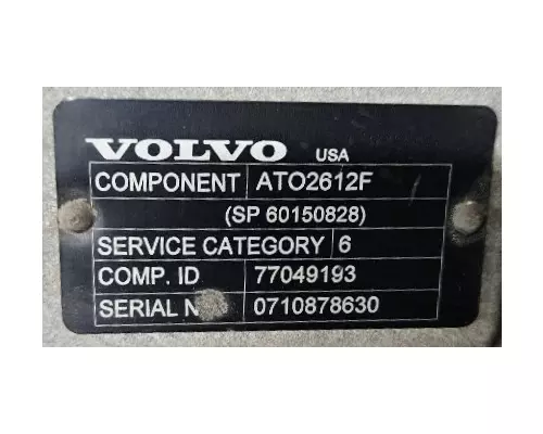 VOLVO ATO2612F TransmissionTransaxle Assembly