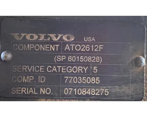 VOLVO ATO2612F Transmission