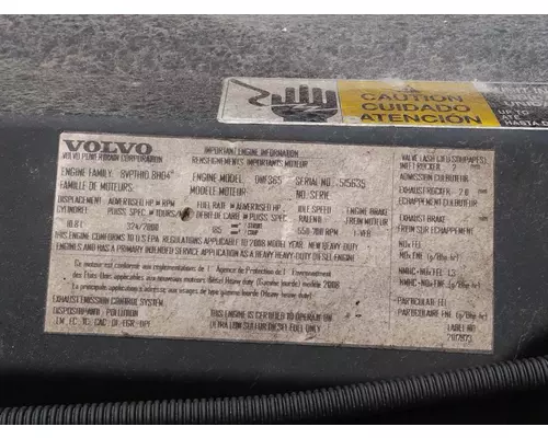 VOLVO D11F EPA 07 (MP7) ENGINE ASSEMBLY
