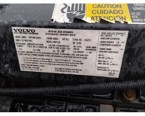 VOLVO D11F EPA 07 (MP7) ENGINE ASSEMBLY