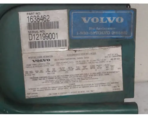 VOLVO D12 ENGINE CONTROL MODULE (ECM)