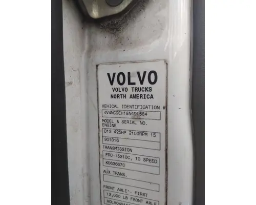 VOLVO D13F EPA 07 (MP8) ENGINE ASSEMBLY