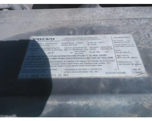 VOLVO D13H EPA 10 (MP8) ENGINE ASSEMBLY