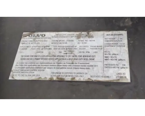 VOLVO D13H EPA 10 (MP8) ENGINE ASSEMBLY