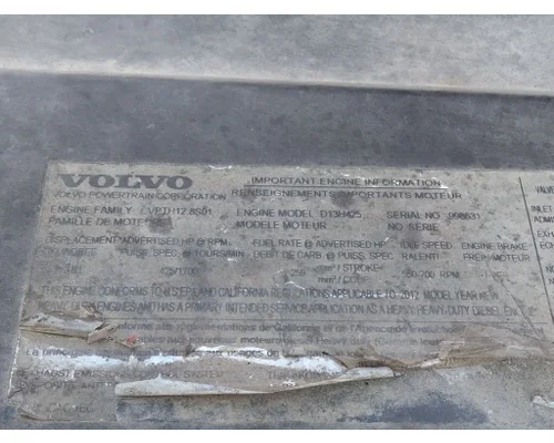 VOLVO D13H EPA 10 (MP8) ENGINE ASSEMBLY