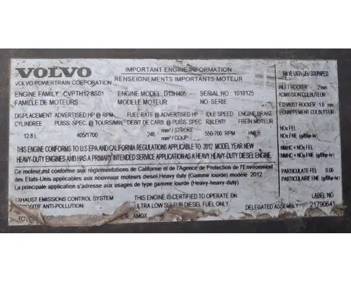 VOLVO D13H Engine Assembly