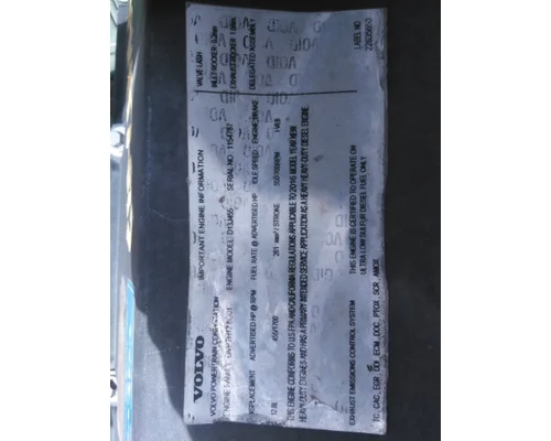 VOLVO D13J EPA 13 (MP8) ENGINE ASSEMBLY