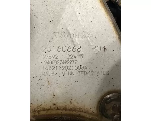 VOLVO D13M DPF (Diesel Particulate Filter)