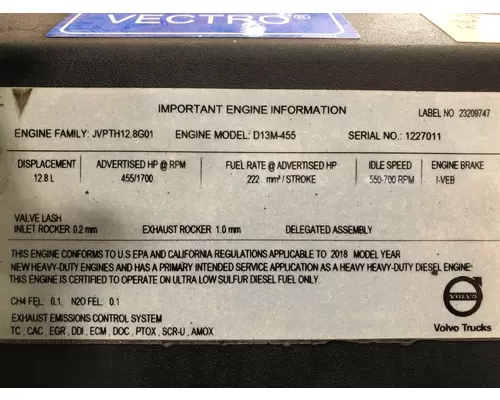 VOLVO D13M Engine Assembly