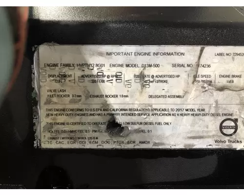 VOLVO D13M Engine Assembly