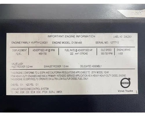 VOLVO D13M Engine Assembly