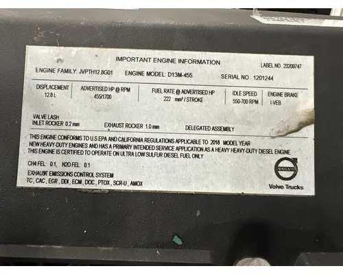 VOLVO D13M Engine Assembly