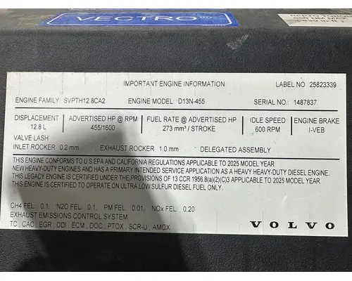 VOLVO D13N-455 Engine Assembly