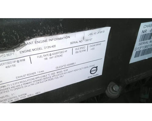 VOLVO D13N EPA 21 (MP8) ENGINE ASSEMBLY
