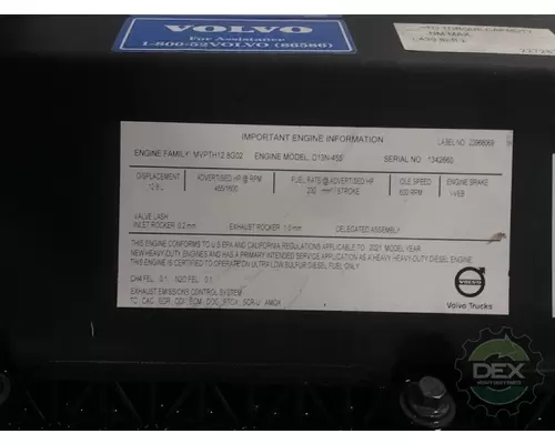 VOLVO D13N Engine Assembly
