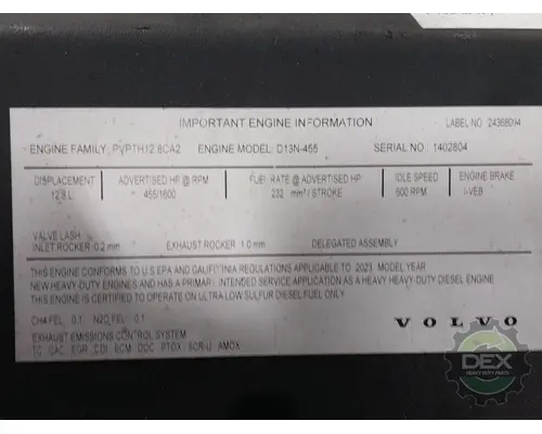 VOLVO D13N Engine Assembly
