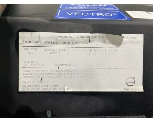 VOLVO D13N Engine Assembly