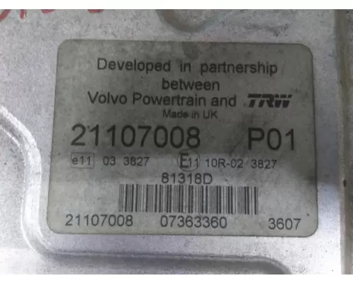 VOLVO D13 ENGINE CONTROL MODULE (ECM)