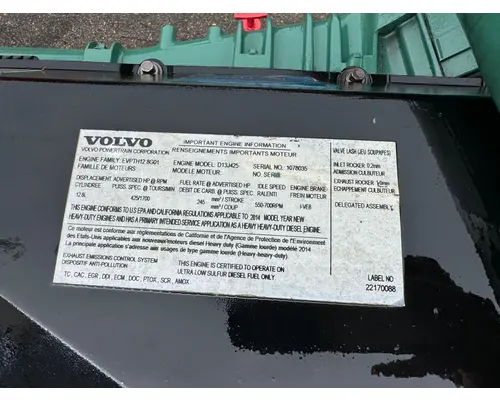 VOLVO D13 Engine Assembly