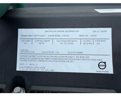 VOLVO D13 Engine Assembly