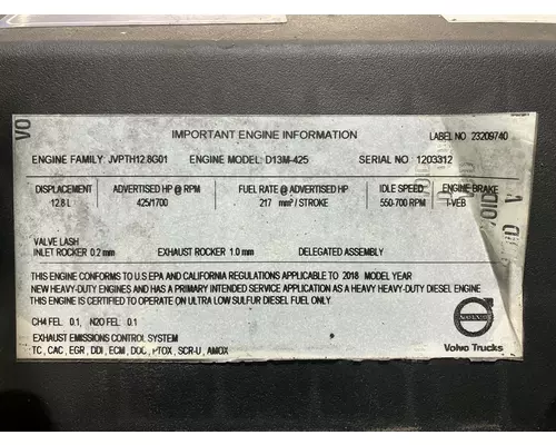 VOLVO D13 Engine Assembly