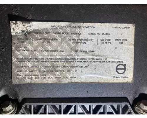 VOLVO D13 Engine Assembly