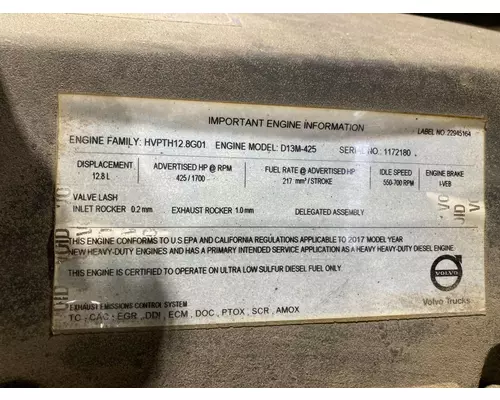 VOLVO D13 Engine Assembly