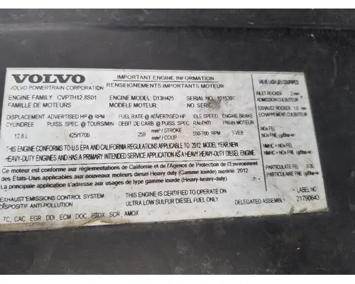 VOLVO D13 Engine Assembly