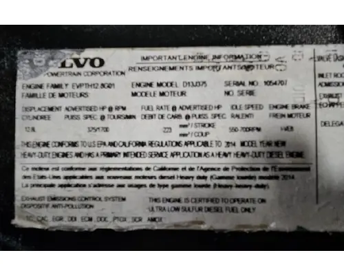 VOLVO D13 Engine Assembly
