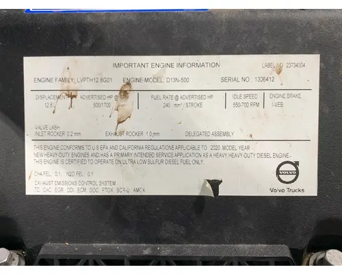 VOLVO D13 Engine Assembly