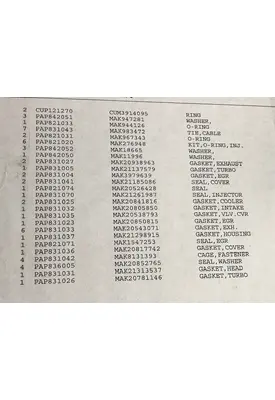 VOLVO D13 Engine Misc. Parts