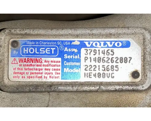 VOLVO D13 TurbochargerSupercharger