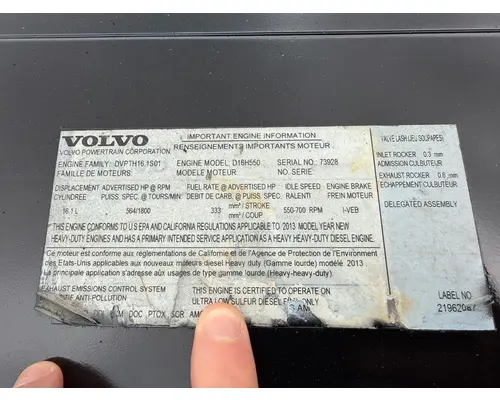 VOLVO D16 Engine Assembly