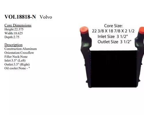 VOLVO Expeditor WX Charge Air Cooler (ATAAC)