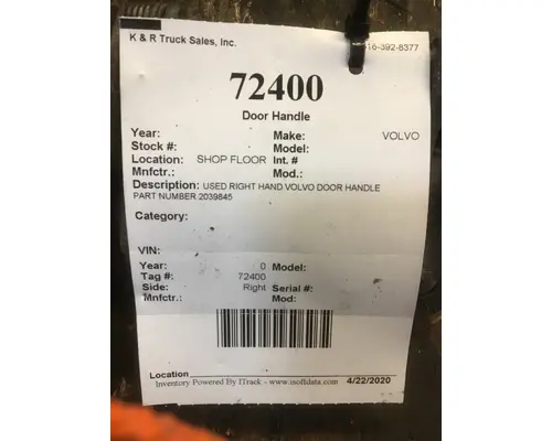 VOLVO FE Door Handle