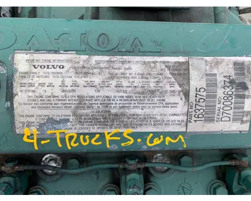 VOLVO VED-7A Engine Assembly