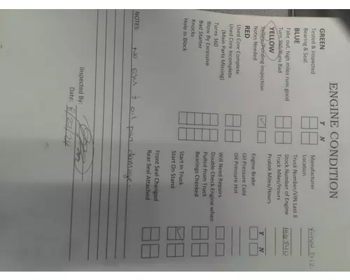 VOLVO VED12D (EGR) EPA 04 ENGINE ASSEMBLY