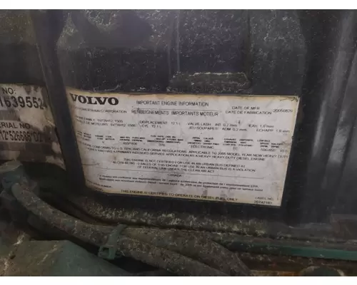 VOLVO VED12D (EGR) EPA 04 ENGINE ASSEMBLY