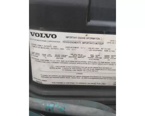 VOLVO VED12D (EGR) EPA 04 ENGINE ASSEMBLY