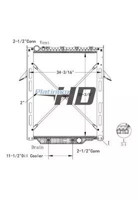 VOLVO VHD RADIATOR ASSEMBLY
